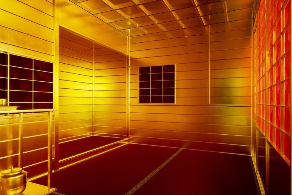 写真：黄金の茶室の内観