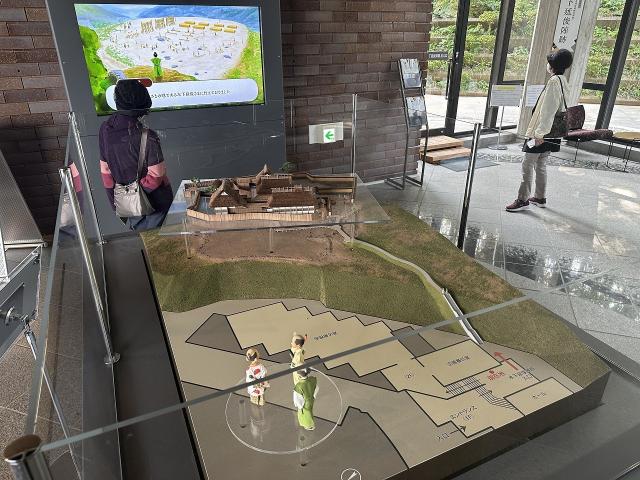 写真：博物館内にある陣屋の模型