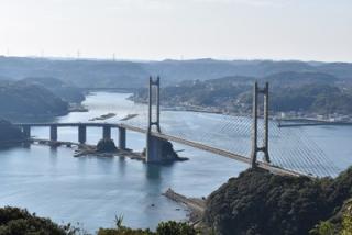 写真：呼子大橋の航空写真