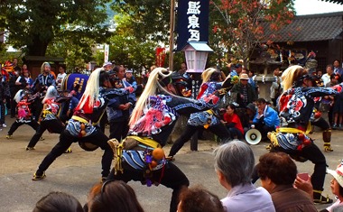 写真：豊玉姫神社のおくんちの様子