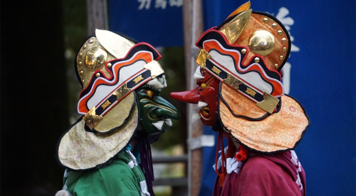 写真：琴路神社秋祭りの様子