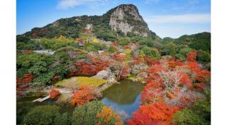 写真：御船山の紅葉の風景