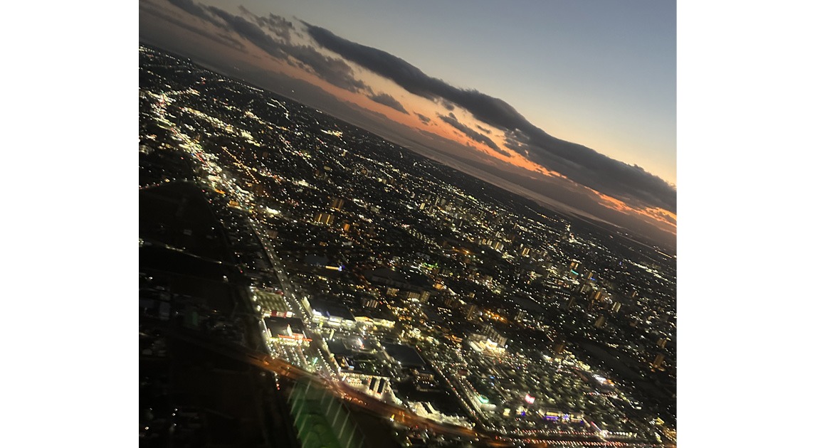 写真：夜景の空撮写真1