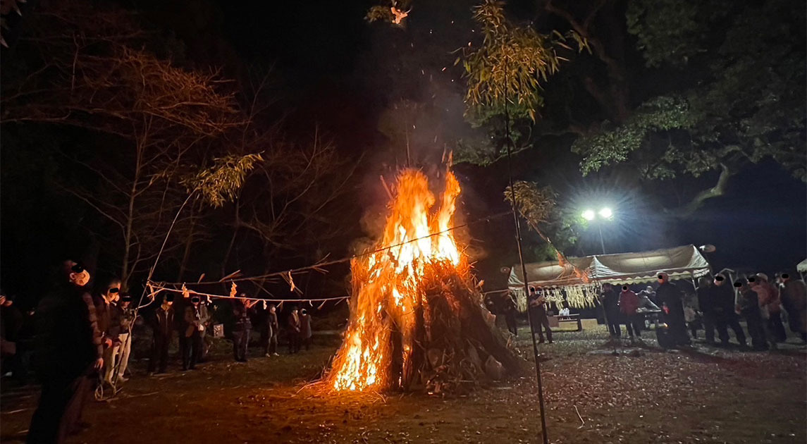 写真：稲佐神社のお火たき祭