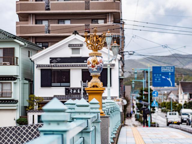 写真：相生橋(伊万里市街地)