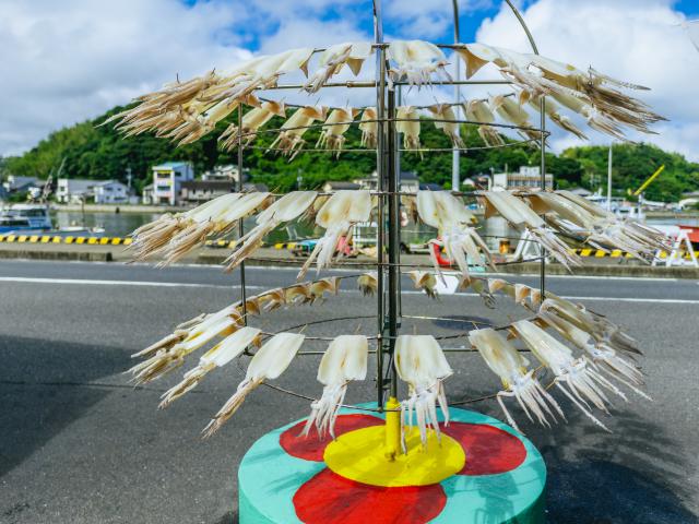 写真：呼子の朝市通り