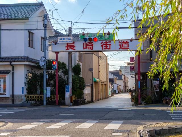 写真：柳町のまちなみ