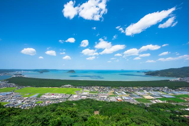 画像:鏡山からの展望の写真