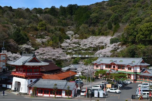 画像:武雄温泉と桜山の写真