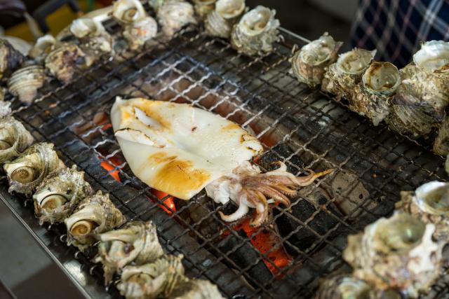 写真：波戸岬 サザエのつぼ焼き