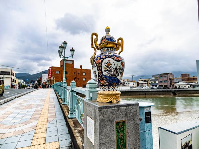 写真：相生橋(伊万里市街地)