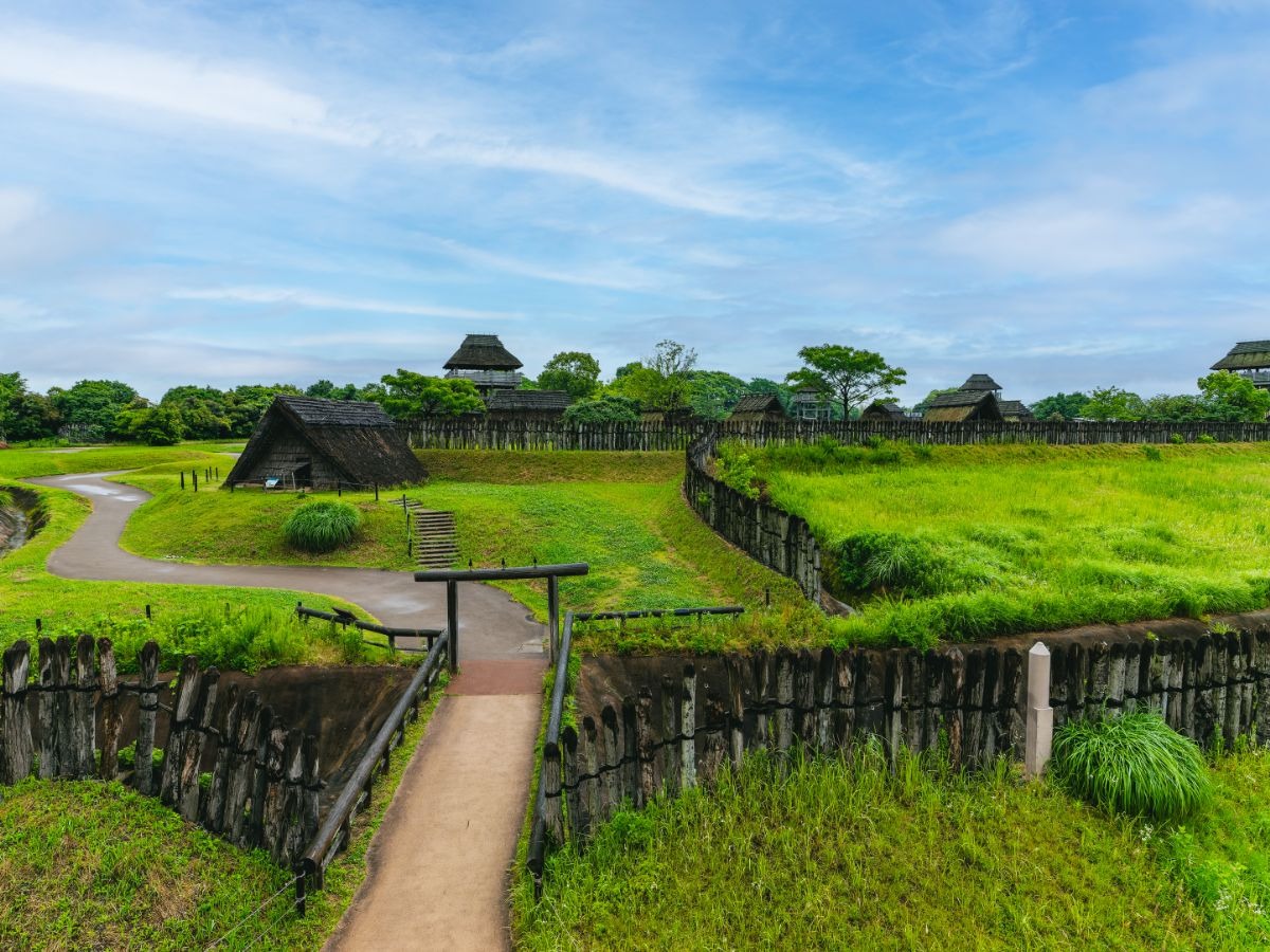 写真：吉野ケ里歴史公園の遠景